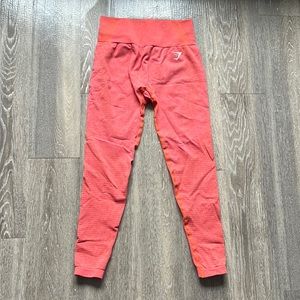 vital seamless coral gym shark women’s leggings